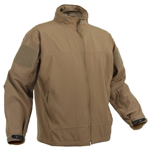 Rothco Covert Ops Light Weight Soft Shell Jacket - Coyote Brown, Large
