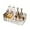 Clear, variant on ABPETE Large Makeup Organizer, Clear 12 Slot Makeup Brush Holder with Handle, Vintage Striped Cosmetic Storage Box for Bathroom Countertop Desk Vanity