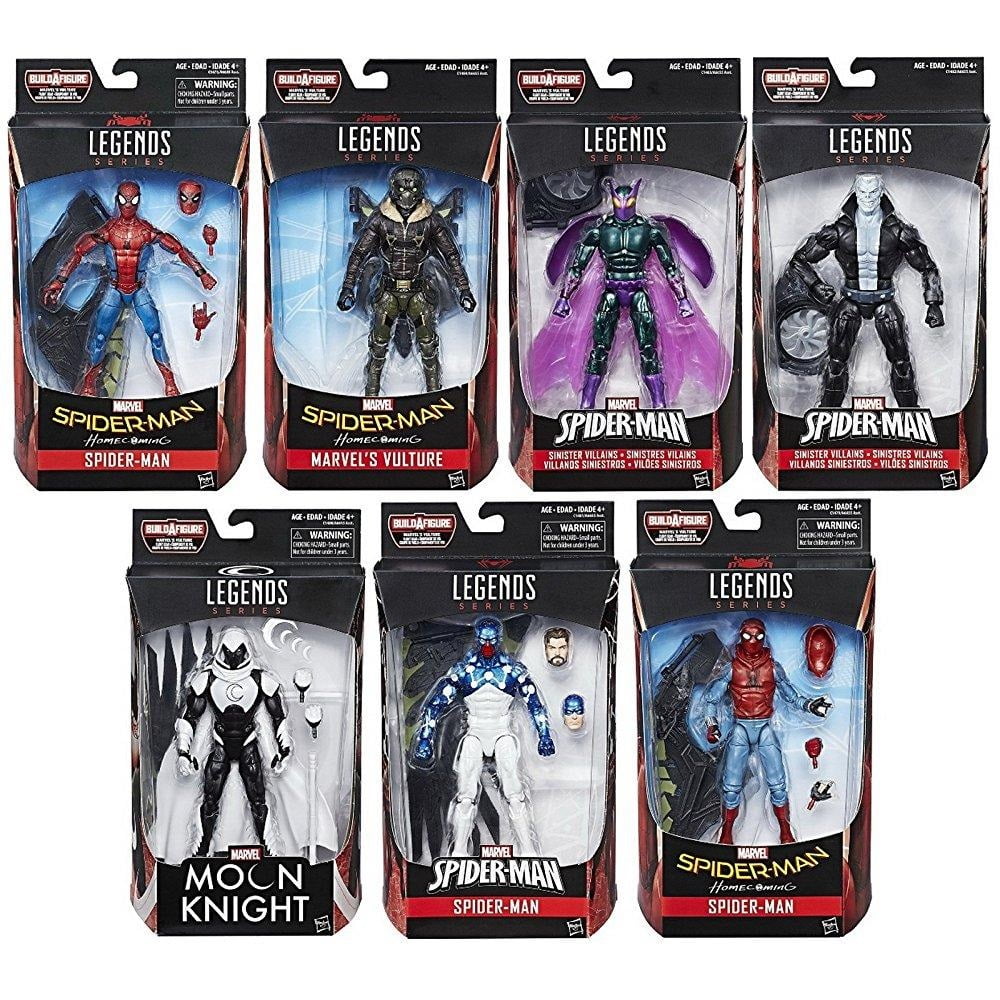 SpiderMan Marvel Legends Wave 8 Action Figures (Set of 7