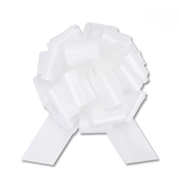 Lazo de regalo HCHENBOW grande de 30,5 cm blanco para envolver regalos, 2 unidades