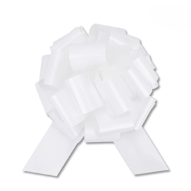 Lazo de regalo HCHENBOW grande de 30,5 cm blanco para envolver regalos, 2 unidades