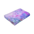 thumbnail image 6 of Kll Fleece Blanket Plush Throw Blanket Colorful Purple Cosmos Flower,Soft Fuzzy Cozy Flannel Blanket For Couch Sofa Bed.(50"X40"), 6 of 9