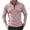 Pink, variant on Mens Golf Polo Long Sleeve Solid Jacquard Comfort Crew Neck Plus Size Mens Clothing,Blue,L
