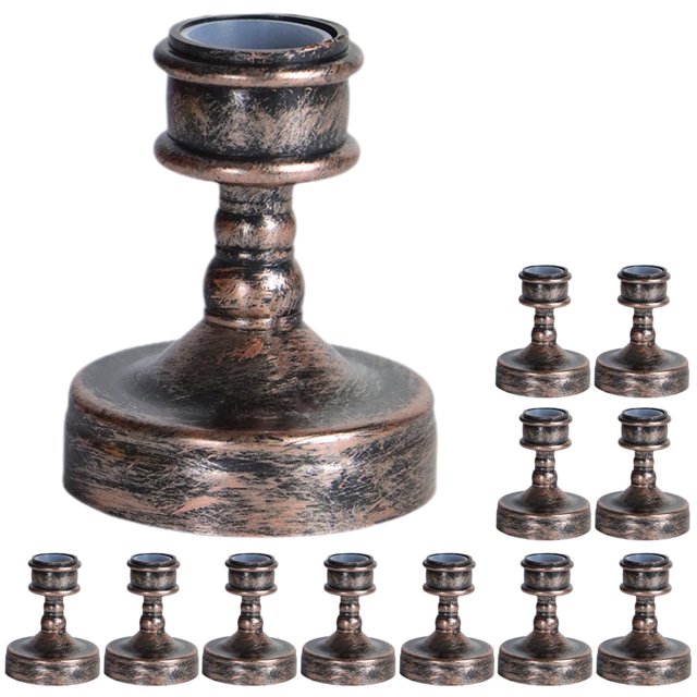 Candelabro Kuyiluo 12 piezas Candelabros Candelabro decorativo Candelabro vintage Candelabro cónico