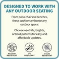 thumbnail image 4 of BrylaneHome Chair Cushion with Ties, 4 of 6