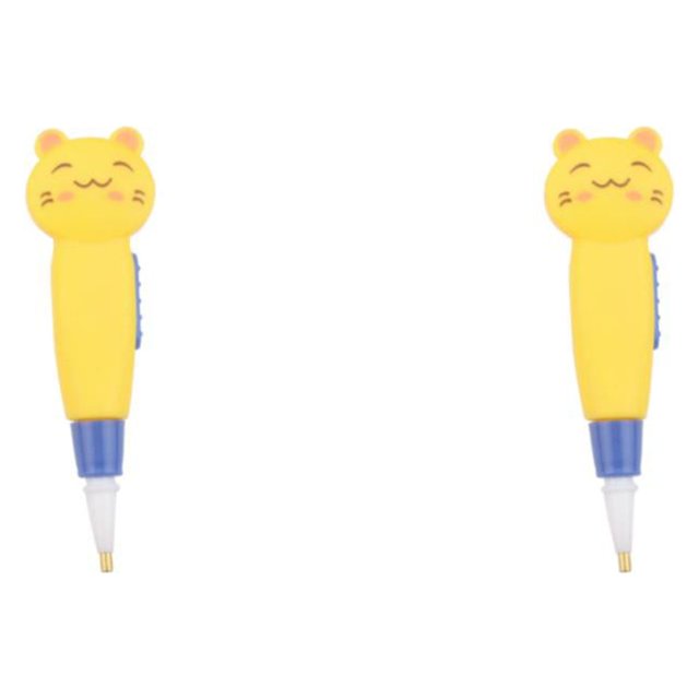 Kearding Pluma de pintura de cristal ABS de mano con forma de Animal para niños, lápiz de dibujo de repuesto alimentado por batería, Type2 NO2