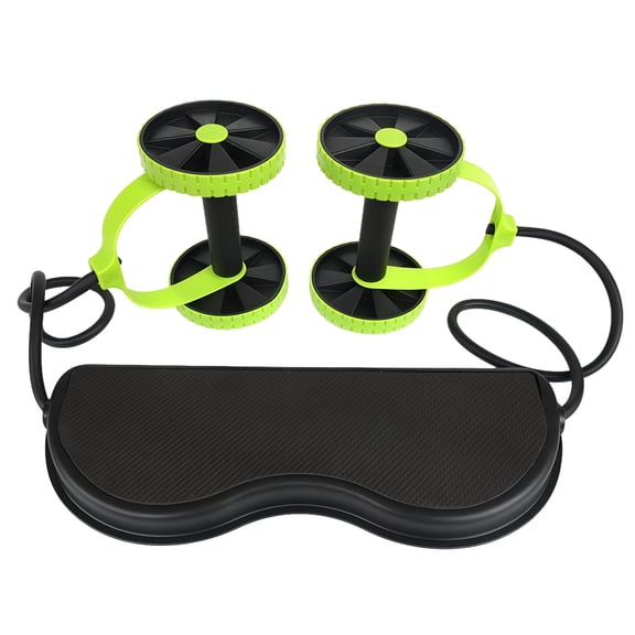 Adjustable Ab Roller with Elastic Resistance Bands for Enhanced Strength Training