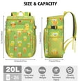 thumbnail image 2 of Big Eyes Owl Night Print Backpack Cooler, Insulated Leakproof Cooler Bag, Waterproof Lunch Backpack for Forest Lovers, Travel, Office, Picnic, 2 of 4