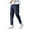 Marine, variante sur Pantalon Décontracté pour Hommes en Soie Glacée Ample, Leggings de Sport Unis pour le Confort et la Performance Quotidiens