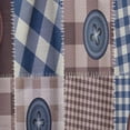thumbnail image 4 of DESIGN ART Designart 'Buttons on Squared Patchwork' Traditional Curtain Single Panel 52 in. wide x 120 in. high - 1 Panel 120 Inches, 4 of 5