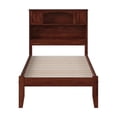 thumbnail image 4 of AFI Newport Twin Solid Wood Platform Bookcase Bed in Walnut, 4 of 6