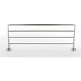 thumbnail image 6 of Alno A6726-24-PB/NL Charlie's 24" Wide 4 Rod Solid Brass Bathroom Towel Rack Shelf - Brass, 6 of 8