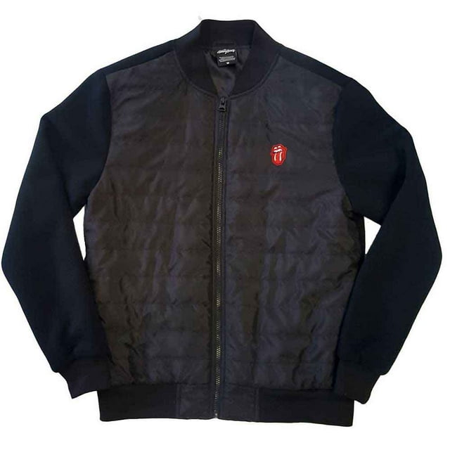 The Rolling Stones Unisex Quilted Jacket Classic Tongue