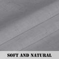 thumbnail image 6 of PrimeBeau Natural Linen Textured Flax Semi Sheer Privacy Window Curtains Drapes, 52" W x 108" L, Dove, 6 of 7