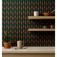 thumbnail image 4 of S4Sassy Floral Stripes Wallpaper - Green Walls Covering, 25" x 120" Self-Adhesive Vinyl Wall Paper, Wallwrap, Easy DIY Walls Covering For Boho aesthetic wall decor, Living Room, Living Spaces, 4 of 9