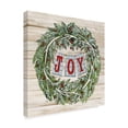 thumbnail image 2 of Trademark Fine Art 'Holiday Saying I on Wood Plaid' Canvas Art by Kathleen Parr McKenna, 2 of 4