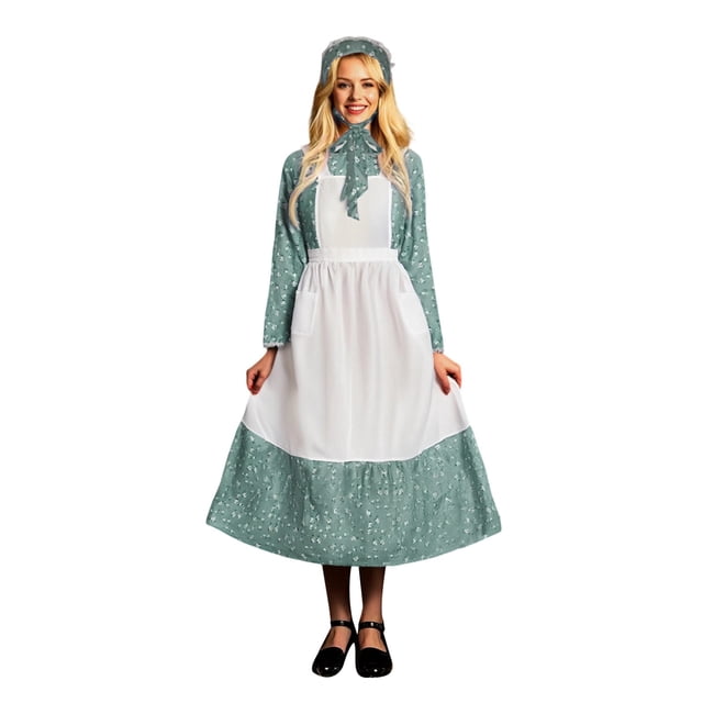 DuoJiaJ Robe Cosplay Performance Médiévale Élégante Tenue de Festif et de Fête Performance sur Scène Gothique Lolita Robe pour Femmes