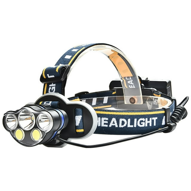 5/6 LED High Power Headlamp T6 Power Headlamp Hunting Headlight COB Head Flashlight Torch Fishing Headlight Hunting Camping LED Forehead Lamp