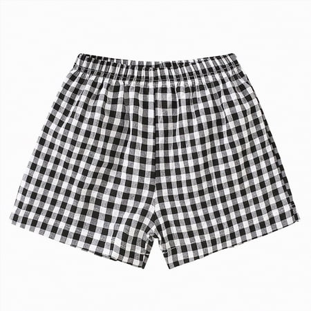 UAYOTSE Girls Plaid Casual Shorts Little 2T 3T 4T 5T Girls Wear Light Summer Pants Classic Toddler Dailywear Sizes 3-4 Years