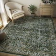 thumbnail image 5 of SIXHOME 8'x10' Area Rug Washable Retro Living Room Bedroom Carpet Soft Floral Distressed Indoor Rug Dark Green, 5 of 8