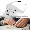 thumbnail image 4 of Lupa De Soporte Para Gafas Manos Libres Con 5 Lentes, Diadema Y 2 Luces LED, 4 of 7
