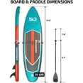 thumbnail image 6 of Swonder Inflatable Stand Up Paddleboard - 11.6ft Ultra-Steady Paddle Board w Non-Slip Deck, Premium SUP Accessories- Backpack, Paddle, Pump, Leash for Adults & Kids, 6 of 8