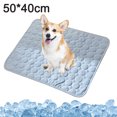thumbnail image 2 of Almohadilla de hielo fresca de verano para mascotas, almohadilla cómoda para perros, almohadilla de seda de hielo, 2 of 5