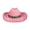 Pink, variant on YIWULA Toddler Western Cowboy Hat Unisex for Boys Girls Classic Cowgirl Dress Up Hat with Buckle Belt Kids Outdoor Play Hat(White,One Size)