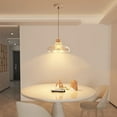 thumbnail image 7 of Wood Glass Pendant Light for Dining Room, Round Vintage Farmhouse Pendant Light Fixture, Modern Nordic Pendant Lighting, Retro Rustic Pendant Lamp for Kitchen Island Over Table Above Sink, 7 of 7