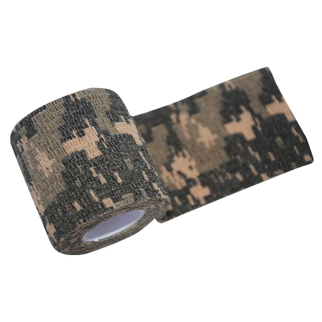 Fiudx Cinta Adhesiva de Camuflaje, Envoltura Autoadhesiva de Camuflaje, Equipo Aislante para Exterior, Herramienta para Ocultar Equipos, Solución de Reparación, Ideal para Caza y Acampada, Ideal para