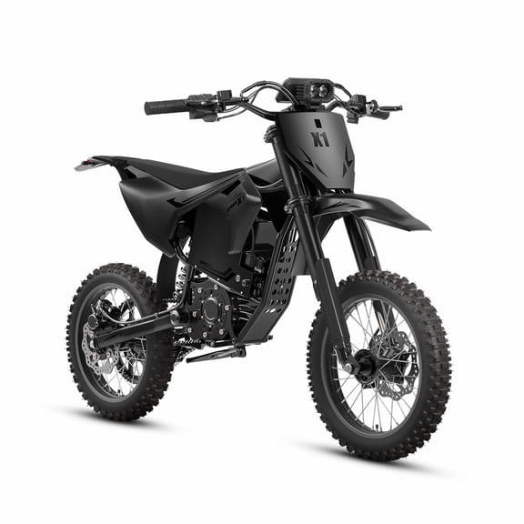 Electric Dirt Bike for Adults 50 mph Max Speed 4500W Mid-Drive Motor X1 Spark E-Bike up to 60Miles Range Fat Tire E Bike with 14"/12" Wheel 60V 28.8AH Battery off Road Mountain E Bike, UL2849 by SGS