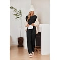 thumbnail image 5 of Ekouaer 2 Pack Women Pajama Long Sleeve Sleepwear Soft Loungewear Pjs Sets with Pockets -, 5 of 6