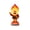 Heat Miser_#O15, variant on 8" Snow Miser Lighted Blow Mold Miniature Sculpture, Classic Holiday Character Display Prop, Space Saving Ornament For Playroom Shelves, Lawn Borders