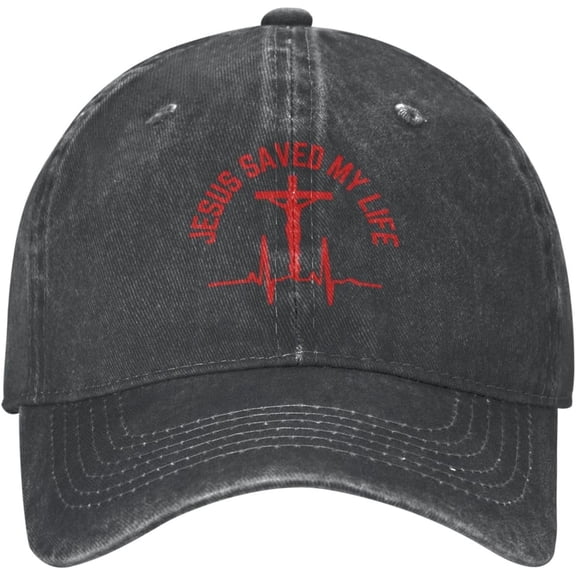 Jesus Saved My Life Hat Christ Cross Christian Jesus 2024 Onlytrucker Hat Men Women Baseball Cap