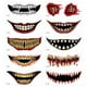 thumbnail image 1 of Maquillaje temporal de broma de Halloween (2023), 12 pegatinas de boca de payaso de terror, extraíbles y realistas, kit temporal (10 unidades), 1 of 6