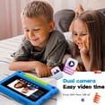 thumbnail image 4 of G-Tide 7-inch Kids Tablet, 2GB+32GB, Android 11 Tablet for Kids, Learning&Playing Kids App, Wi-Fi (Blue), 4 of 10