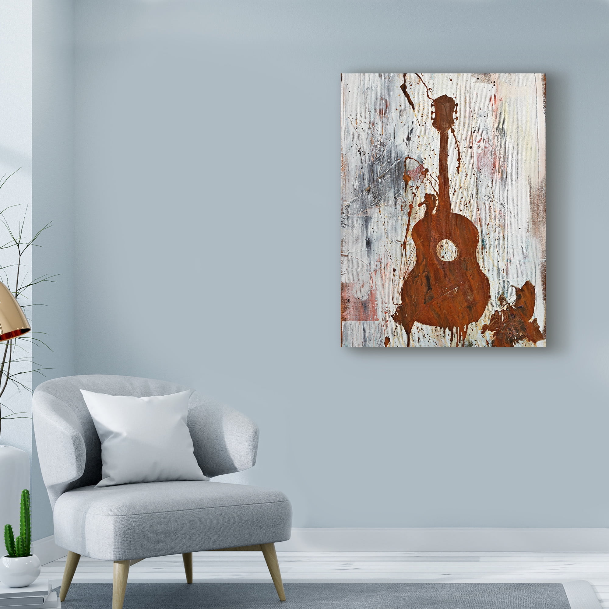 Trademark Fine Art 'Rust Guitar' Canvas Art by Kent Youngstrom