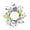 Multicolor, variant on Front Door Wreath for Spring Summer, Denbek 32Cm Artificial Wreath for Front Door - Colorful & Full Faux Flower and Greenery Arrangement