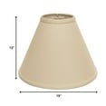 thumbnail image 2 of 19" Parchment Biege Deep Cone Slanted Linen Lampshade, 2 of 3