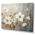 thumbnail image 2 of Designart "Golden Floral Transition" Seasonal Flowers Canvas Art Print, 2 of 7