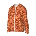 thumbnail image 2 of Rocae Pizza Print Breathable Sun Protection Hoodie Quick-Dry Lightweight Long Sleeve Hoodie Unisex Running Sports Shirt X-Large, 2 of 9