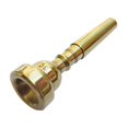 thumbnail image 3 of Copper Alloy Trumpet Mouthpiece for Bach Gold Coated With Rich Tone Accessories, 3 of 9