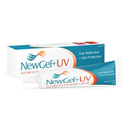 NewGel+ UV by MyNewGel Silicone Scar Gel + SPF30, Sun Protection & Scar Care, 15 g