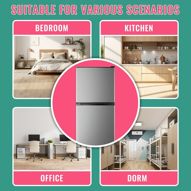 vanimimiページ Amazon.com: WANAI Compact Refrigerator 4.5 Cu.Ft, 2 Door