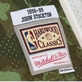 thumbnail image 4 of Men's Mitchell & Ness John Stockton Camo Utah Jazz Hardwood Classics 1998/99 Ghost Green Swingman Jersey, 4 of 4