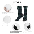 thumbnail image 5 of Women's Men's Scottish Tartan Plaid Colorful Novelty Pattern Crew Athletic Socks, 5 of 7