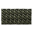 thumbnail image 5 of Bimba Black Leaves & White Flower Floral Printed Pure Silk Scarf For Hair Neck Head Bandanas For Women 40 x 40 Inches, 5 of 6