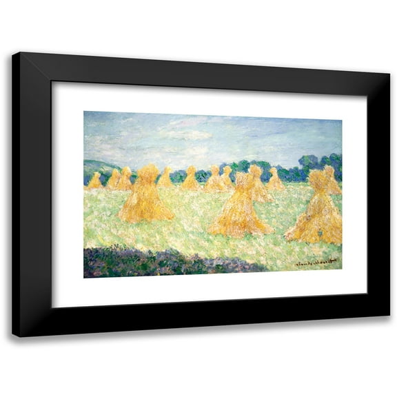 Claude Monet 14x11 Black Modern Framed Museum Art Print Titled - The Young Ladies of Giverny, Sun Effect (1894)
