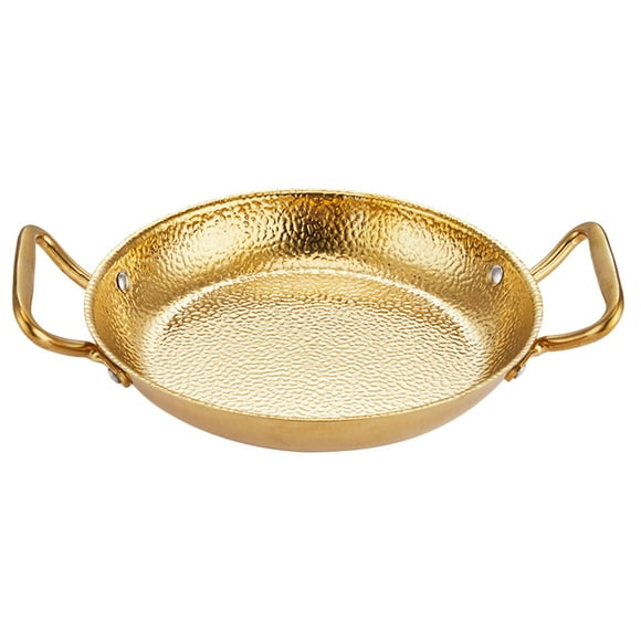 Sartén de acero inoxidable con doble asa para cocina, accesorio para el hogar