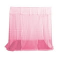 thumbnail image 2 of Dtchengua Princess Canopy Bed Tent - Floor-Length Sheer Tulle & 360° No-See-Um Mesh for Girls' Bedroom Decor, Indoor/Outdoor Mosquito Net with Removable Star Lights (60x83in, Pink/White), 2 of 6
